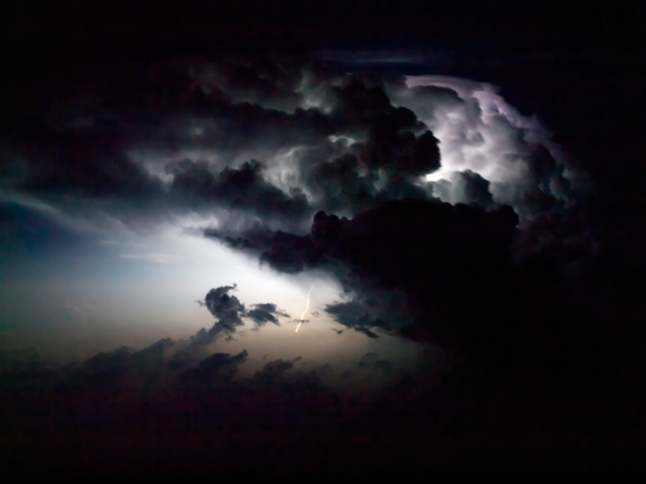 Thunderstorm over China