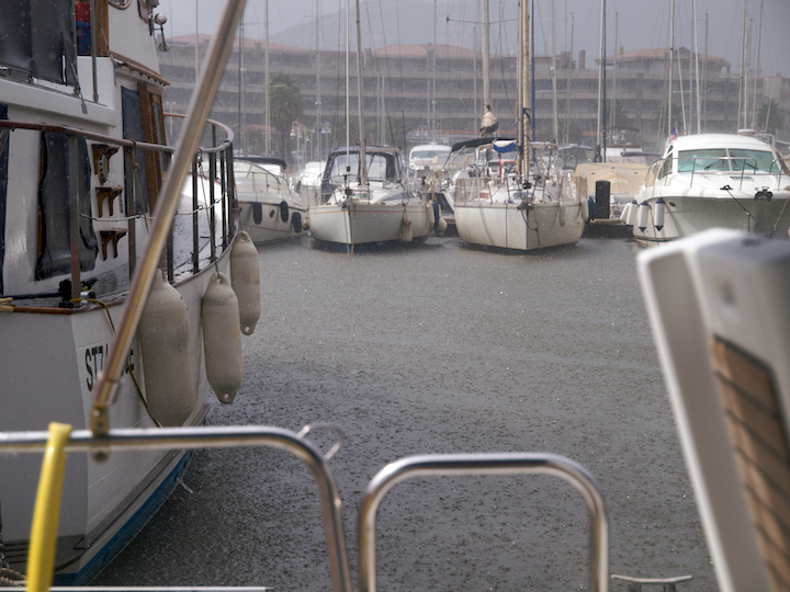 Raining in Cavalaire-sur-Mer